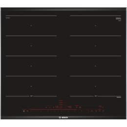 Bosch PXX675DC1E płyta kuchenna Czarny, Stal nierdzewna Wbudowany Płyta indukcyjna strefowa 4 stref(y)
