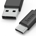 Hama Kabel ładujacy USB-A USB-C 1m czarny