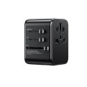 WEKOME Ładowarka / Adapter podróżny Pop Digital Series EU / UK / US / AU + 3x USB-C & 2x USB-A 30W Czarny