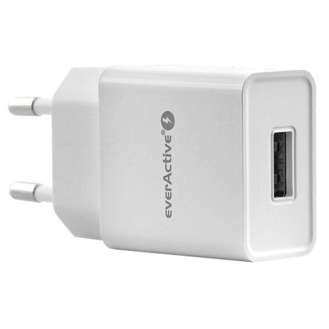 EverActive Ładowarka sieciowa 1xUSB SC100 1A Biała