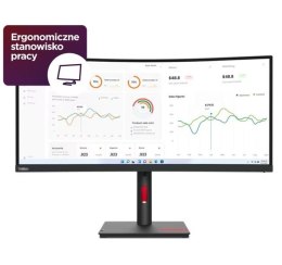 Lenovo Monitor 34 cale ThinkVision T34w-30 WLED LCD 63D4GAT1EU