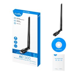 Karta sieciowa CUDY WU1400 AC1300 USB 3.0 Antena zew. 5dbi