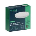 Plafon V-TAC VT-8618S natynkowy 18W LED IP44 25cm czujnik ruchu 4000K 1830lm (SKU 76601) Biały