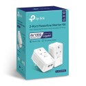 TP-Link TL-PA7027P KIT Karta sieciowa do PowerLine 1000 Mbit/s Przewodowa sieć LAN Biały 2 szt.