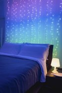 TWINKLY Inteligentna kurtyna Curtain 210 LED RGB+W 1,5/2,1m, przezroczysty przewód