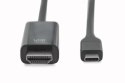 Kabel USB C/HDMI M/M czarny 5m USB 3.1 SuperSpeed+ 4K 60Hz