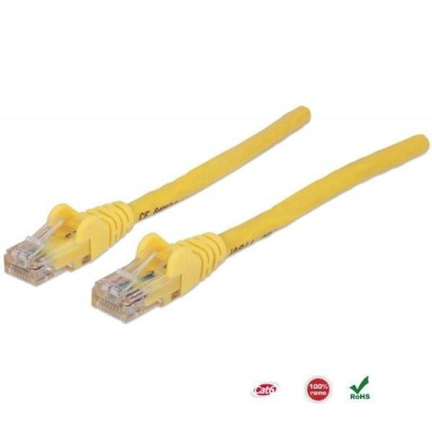 PatchCord 100% miedź Intellinet Cat.6 UTP, 5m, żółty