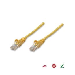 PatchCord 100% miedź Intellinet Cat.5e UTP, 10m, żółty