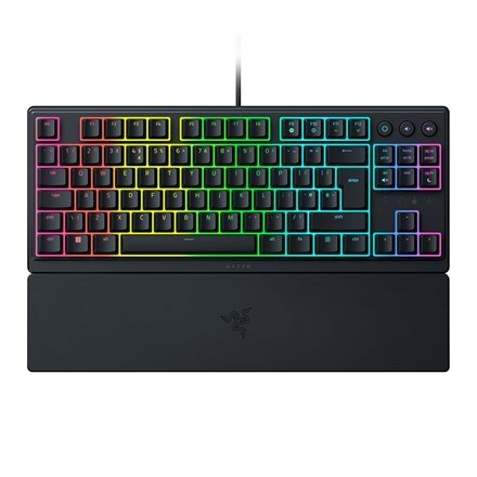 Razer Ornata V3 Tenkeyless niskoprofilowe; Razer Przełączniki membranowe Mecha; powlekane promieniami UV Światło LED RGB NORD Pr