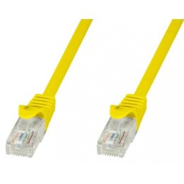 PatchCord Techly Cat.5e UTP CCA 0,25m żółty