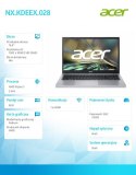 Acer Laptop Aspire 3 A315-24P-R9B8 Ryzen 3 7320U 15.6' FHD IPS 8GB 512GB No OS Srebrny