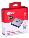 Unitek dwukierunkowy przełącznik sygnału HDMI 2.1 2 in 1 out 8K