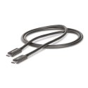 StarTech.com TBLT4MM1M kabel Thunderbolt 1 m 40 Gbit/s Czarny