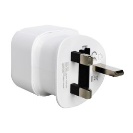 Savio Adapter podróżny, gniazdo EU - wtyk UK AP-04