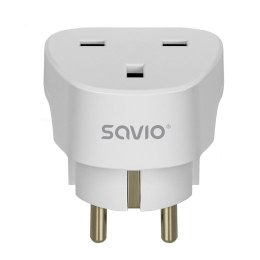 Savio Adapter podróżny, gniazdo UK wtyk EU AP-02