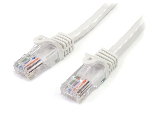 StarTech 45PAT50CMWH kabel sieciowy Biały 0,5 m Cat5e U/UTP (UTP)