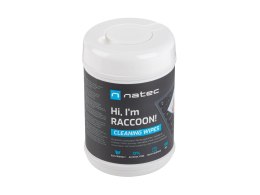 NATEC CHUSTECZKI CZYSZCZĄCE RACCOON 100 SZT. NSC-1796