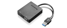 Lenovo Universal USB 3.0 to VGA/HDMI USB Typu-A Czarny