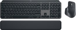 Logitech MX Keys S Combo klawiatura Dołączona myszka Biuro RF Wireless + Bluetooth QWERTZ Niemiecki Grafitowy