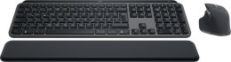 Logitech MX Keys S Combo klawiatura Dołączona myszka Biuro RF Wireless + Bluetooth QWERTZ Niemiecki Grafitowy