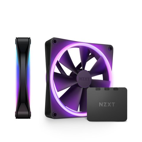 NZXT F140 RGB DUO, PWM, 140mm, 2 szt. - Czarny