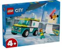 LEGO Klocki City 60403 Karetka i snowboardzista