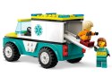 LEGO Klocki City 60403 Karetka i snowboardzista