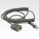 Zebra RS232 Cable kabel sygnałowy 3,6 m Szary