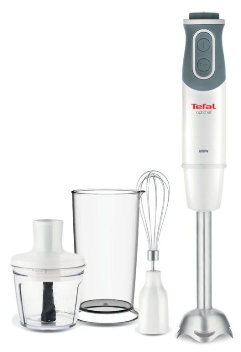 Tefal Optichef HB643138 blender 0,8 l Blender immersyjny 800 W Kwarc metaliczny, Biały