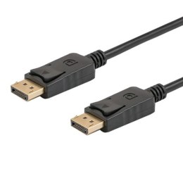 Kabel DisplayPort v1.2 Savio CL-135 (M/M) 1m czarny