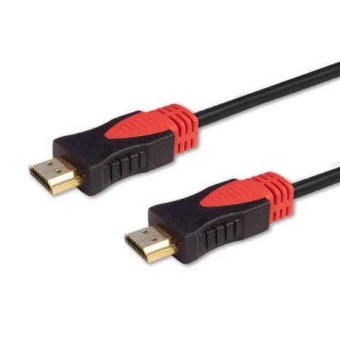 Kabel HDMI Savio CL-95 1,5m, OFC, 4K, czarny, złote końcówki, v2.0