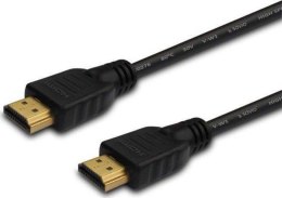 Kabel HDMI Savio CL-96 3m, OFC, złote końcówki, v2.0 4K 3D