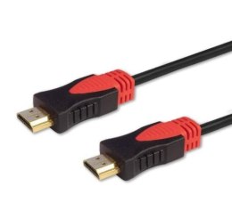 Kabel HDMI v2.0 Savio CL-140 7,5m, OFC, 4K, czarny, złote końcówki