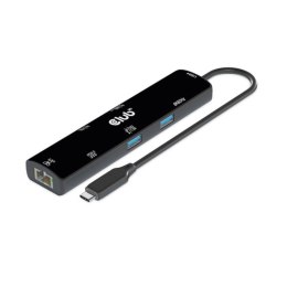 CLUB3D USB4™ Gen3x2 Type-C, 6-in-1 Hub with HDMI™ 8K60Hz or 4K120Hz, 2xUSB Type-A(10G), Ethernet RJ45(2.5G) and 2xUSB Type-C, 1x