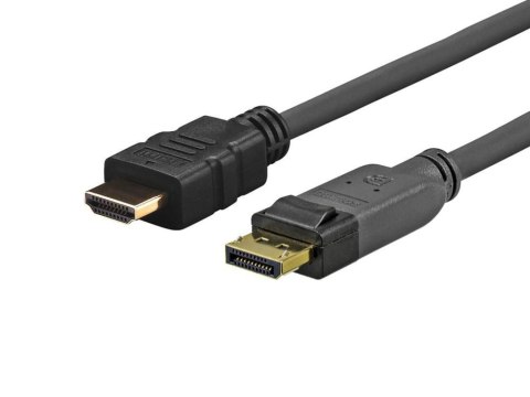 Vivolink PRODPHDMI15 adapter kablowy 15 m DisplayPort HDMI Czarny