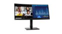 Lenovo ThinkVision P34w-20 LED display 86,7 cm (34.1") 3440 x 1440 px Wide Quad HD Czarny