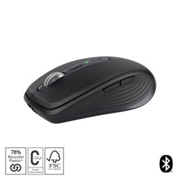 Logitech MX Anywhere 3S myszka Biuro Po prawej stronie RF Wireless + Bluetooth Laser 8000 DPI