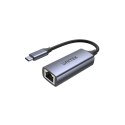 UNITEK ADAPTER USB-C - RJ45 M/F, 1GBPS, PD 100W