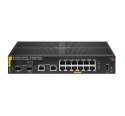 Aruba 6100 12G Class4 PoE 2G/2SFP+ 139W Zarządzany L3 Gigabit Ethernet (10/100/1000) Obsługa PoE 1U Czarny