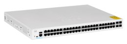 Cisco CBS250-48T-4X-EU łącza sieciowe Zarządzany L2/L3 Gigabit Ethernet (10/100/1000) Srebrny