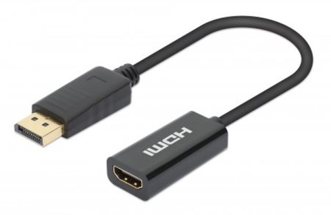 Manhattan 153713 zmieniacz płci / kabli DisplayPort HDMI Czarny