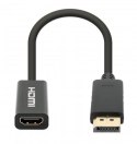 Manhattan 153713 zmieniacz płci / kabli DisplayPort HDMI Czarny