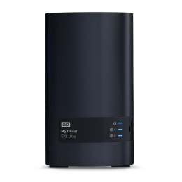 Western Digital My Cloud EX2 Ultra NAS Komputer stacjonarny Marvell Armada 385 1 GB DDR3 4 TB HDD My Cloud OS Czarny