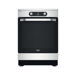 Hotpoint HS68IQ8CHX/E Kuchenka wolnostojąca Prąd elektryczny Płyta indukcyjna strefowa Stal nierdzewna A