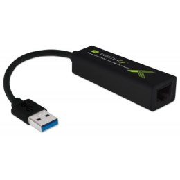 Techly IDATA USB-ETGIGA3T2 RJ-45 USB 2.0 Type-A Czarny