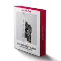 AXAGON PCEU-430RS Kontroler PCIe 4x port USB 3.2 GEN 1, UASP, chipset Renesas, 15-pin SATA zasilacz