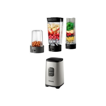 Mini blender Philips | Codzienna kolekcja HR2604/80 | Blat stołu | 350 W | Materiał słoika Plastik / Szkło | Pojemność słoika 0,