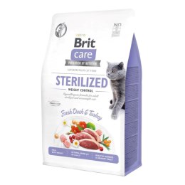 BRIT CARE Cat Grain-Free Sterilised Weight Control - karma dla kotów wysterylizowanych i z nadwagą - 7 kg