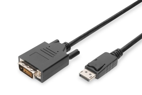 Kabel Assmann AK-340301-020-S (DisplayPort M - DVI-D M; 2m; kolor czarny)