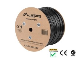 Kabel F/UTP Lanberg LCF6-30CU-0305-BK (F/UTP, RJ45 - F/UTP, RJ45 ; FTP; 305m; kat. 6; kolor czarny)